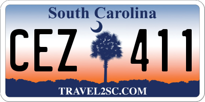 SC license plate CEZ411