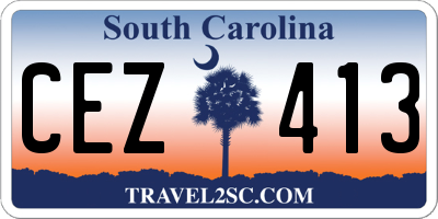 SC license plate CEZ413
