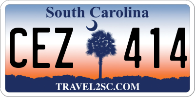 SC license plate CEZ414