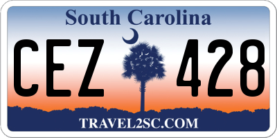 SC license plate CEZ428