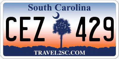 SC license plate CEZ429