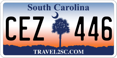 SC license plate CEZ446