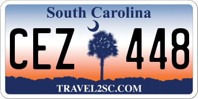 SC license plate CEZ448