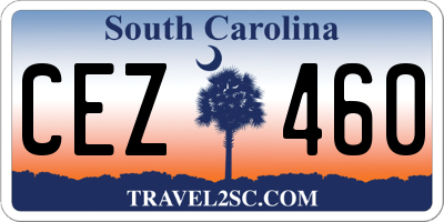 SC license plate CEZ460