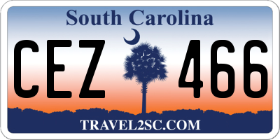 SC license plate CEZ466