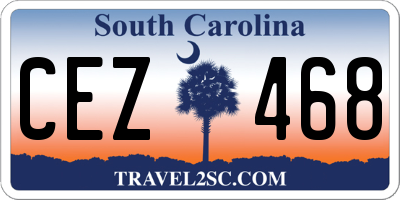 SC license plate CEZ468