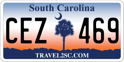SC license plate CEZ469