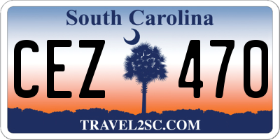SC license plate CEZ470