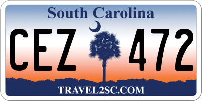 SC license plate CEZ472