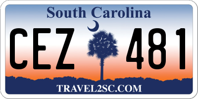 SC license plate CEZ481