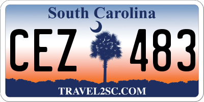 SC license plate CEZ483