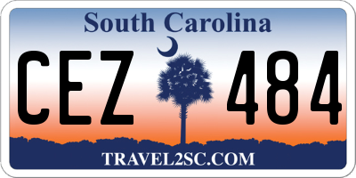 SC license plate CEZ484