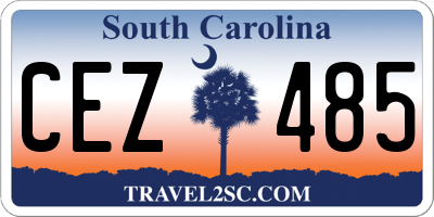 SC license plate CEZ485
