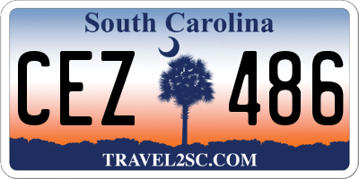 SC license plate CEZ486
