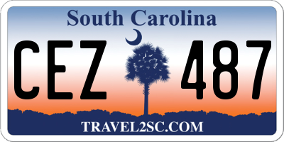 SC license plate CEZ487
