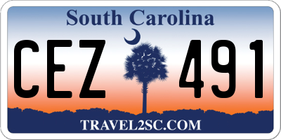 SC license plate CEZ491