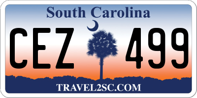 SC license plate CEZ499