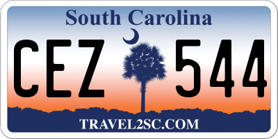 SC license plate CEZ544