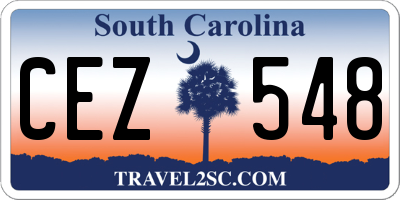 SC license plate CEZ548