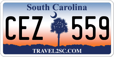 SC license plate CEZ559