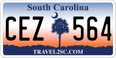 SC license plate CEZ564