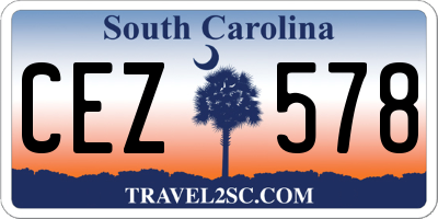 SC license plate CEZ578