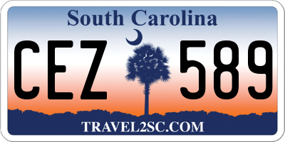 SC license plate CEZ589