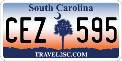 SC license plate CEZ595