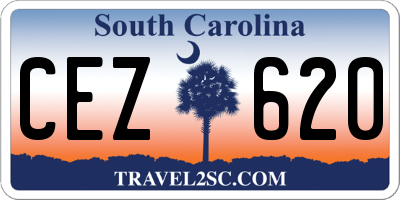 SC license plate CEZ620