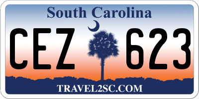 SC license plate CEZ623