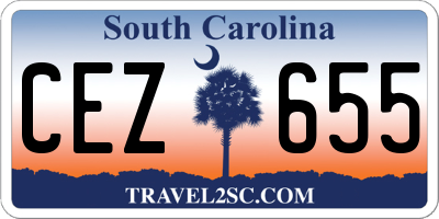 SC license plate CEZ655