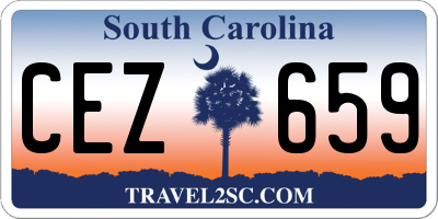SC license plate CEZ659