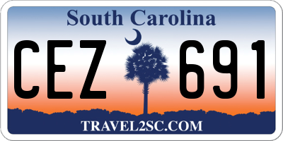 SC license plate CEZ691