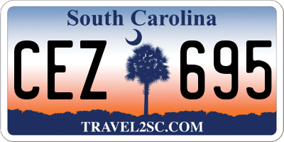 SC license plate CEZ695