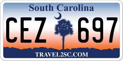 SC license plate CEZ697