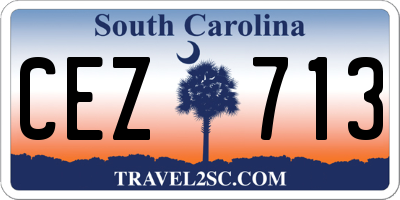 SC license plate CEZ713