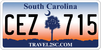 SC license plate CEZ715
