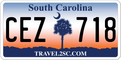 SC license plate CEZ718