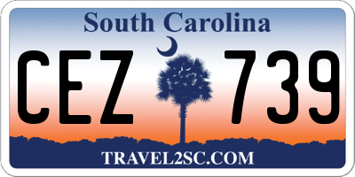 SC license plate CEZ739