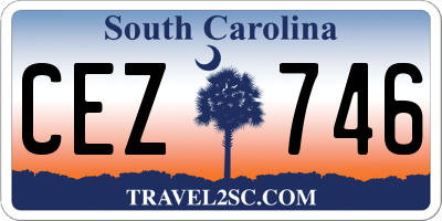 SC license plate CEZ746