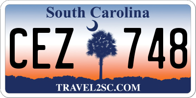 SC license plate CEZ748