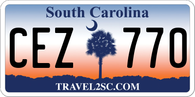 SC license plate CEZ770