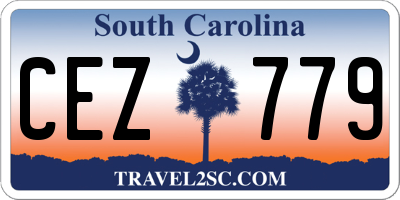 SC license plate CEZ779