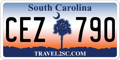SC license plate CEZ790