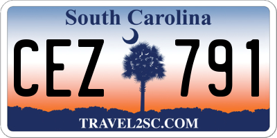 SC license plate CEZ791
