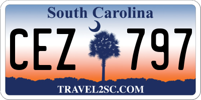 SC license plate CEZ797