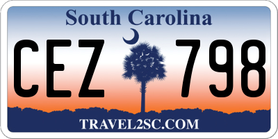 SC license plate CEZ798