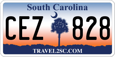SC license plate CEZ828