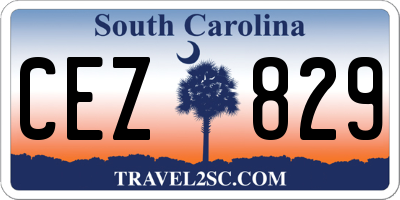 SC license plate CEZ829