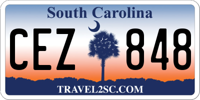 SC license plate CEZ848